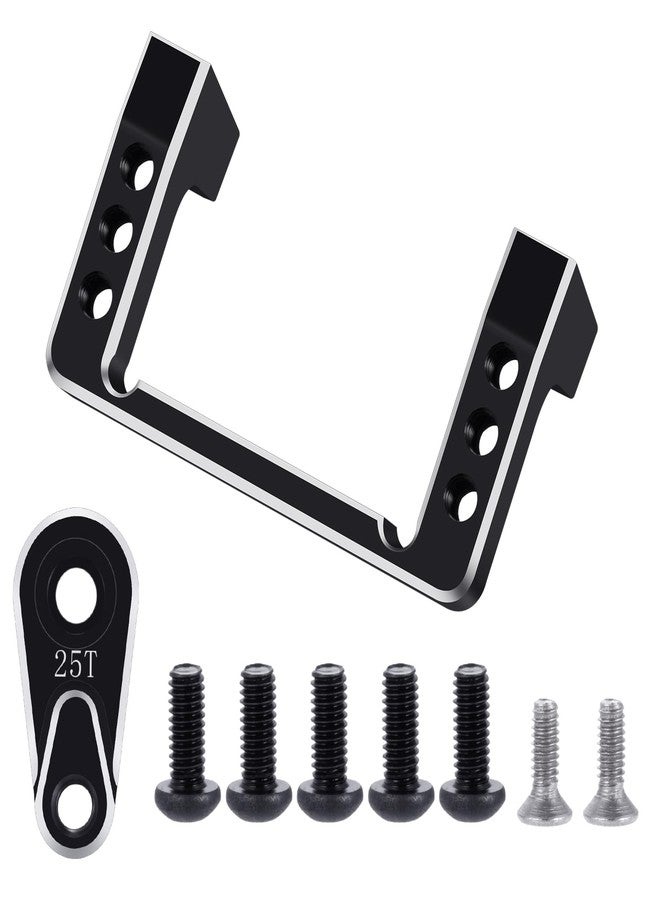 QUE-T Aluminium Servo Mount with Servo Arm for LOSI 1/16 Mini-B 2WD Buggy Upgrade - Image 1